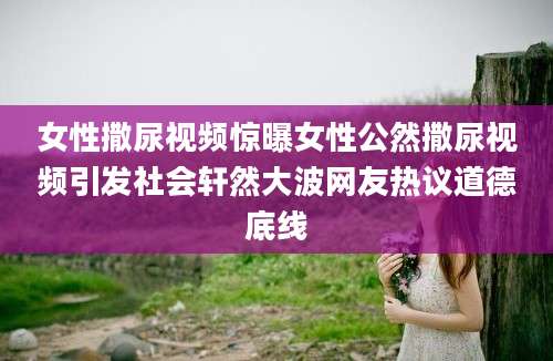 女性撒尿视频惊曝女性公然撒尿视频引发社会轩然大波网友热议道德底线