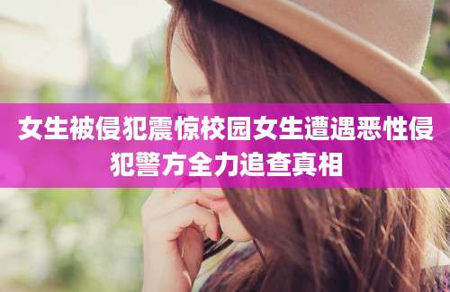 女生被侵犯震惊校园女生遭遇恶性侵犯警方全力追查真相