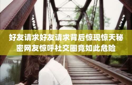 好友请求好友请求背后惊现惊天秘密网友惊呼社交圈竟如此危险
