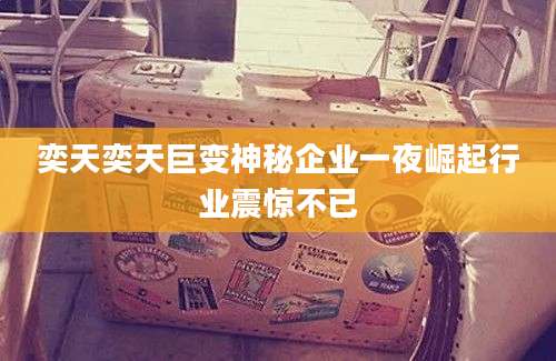 奕天奕天巨变神秘企业一夜崛起行业震惊不已