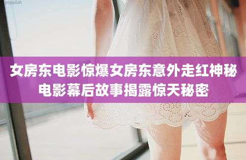女房东电影惊爆女房东意外走红神秘电影幕后故事揭露惊天秘密