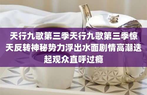 天行九歌第三季天行九歌第三季惊天反转神秘势力浮出水面剧情高潮迭起观众直呼过瘾