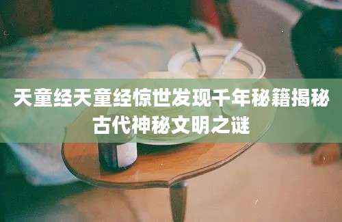 天童经天童经惊世发现千年秘籍揭秘古代神秘文明之谜