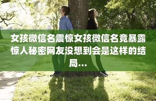 女孩微信名震惊女孩微信名竟暴露惊人秘密网友没想到会是这样的结局...