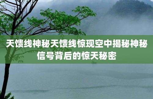 天馈线神秘天馈线惊现空中揭秘神秘信号背后的惊天秘密