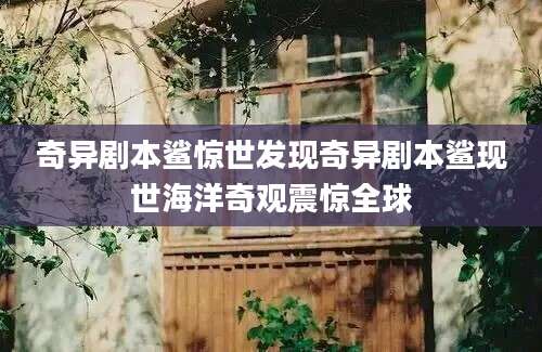 奇异剧本鲨惊世发现奇异剧本鲨现世海洋奇观震惊全球