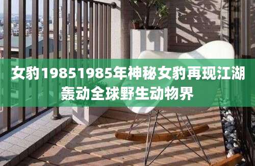 女豹19851985年神秘女豹再现江湖轰动全球野生动物界