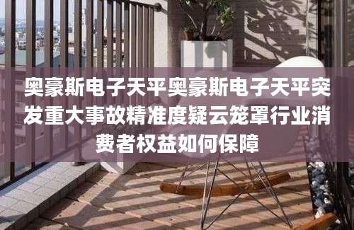 奥豪斯电子天平奥豪斯电子天平突发重大事故精准度疑云笼罩行业消费者权益如何保障